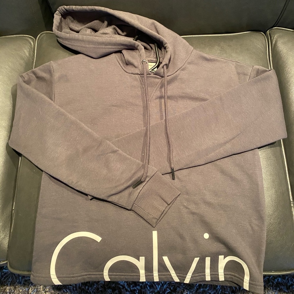 calvin klein grey hoodie